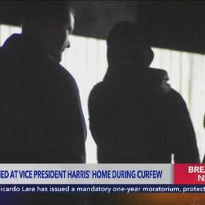 Two men detained at Vice President Harris' home during curfew