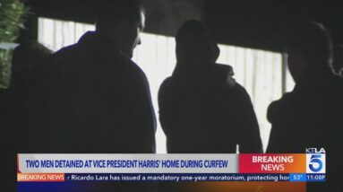 Two men detained at Vice President Harris' home during curfew