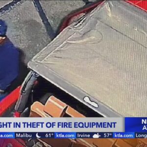 Two sought in theft of fire equipment