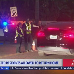 Some evacuated Encino residents allowed to return home following Palisades Fire