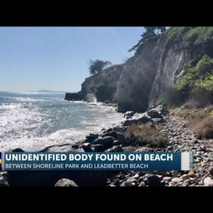 Body of a man recovered at the beach between Shoreline Park and Leadbetter Beach Tuesday