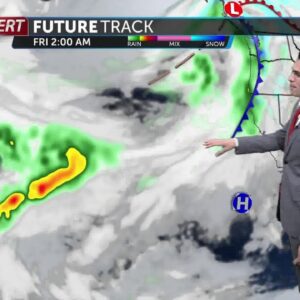 Warmer Friday, weekend rain