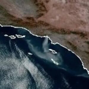 What the Palisades Fire looks like from space