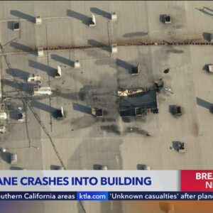 'Unknown' number of casualties after plane crashes into building in Fullerton