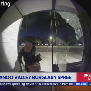 Los Angeles Police Department investigating burglary spree in San Fernando Valley