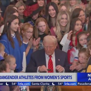 Trump signs executive order banning transgender athletes from women’s sports