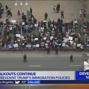 Student walkouts continue in protest of President Trump's immigration policies