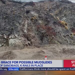 Burn areas brace for possible mudslides as rain comes down in Southern California