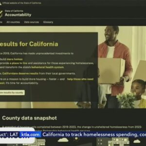 California to track homelessness spending, compliance with new website