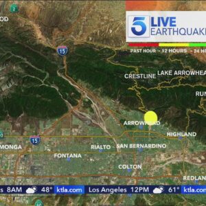 Earthquake shakes San Bernardino