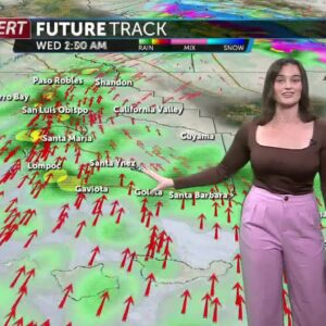 Grab an umbrella Tuesday! Tracking rain and gusty winds by lunch