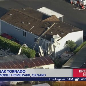 Possible weak tornado hits Oxnard during storm