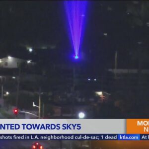 Sky5 hit with laser while covering police shooting