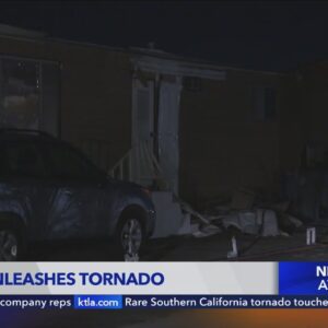 Winter storm unleashes tornado in Southern California