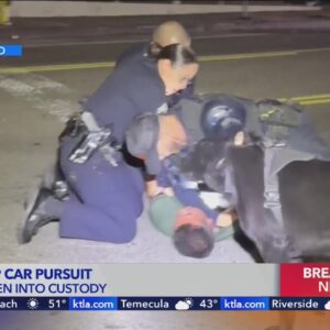 K-9 helps take down suspect after high-speed pursuit through Los Angeles County