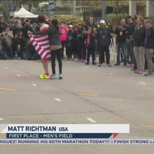 American Matt Richtman wins the L.A. Marathon men's race