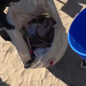 Beach cleanup effort helps prior to next wave of storms