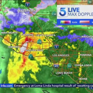 Dangerous storm brings flood warnings, dropping snow levels to SoCal