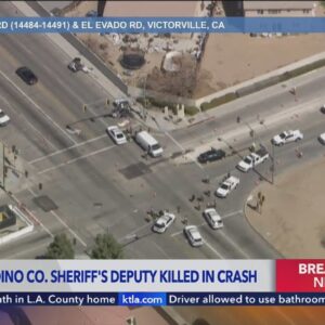 Deputy killed in crash in Inland Empire