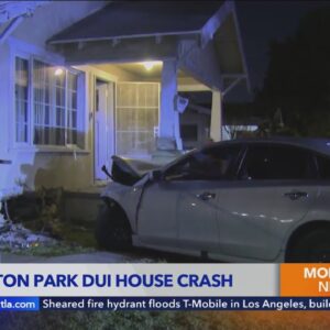 Driver allowed in bathroom after crashing into L.A. home