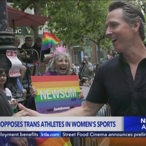 Gov. Newsom opposes trans athletes competing in women's sports