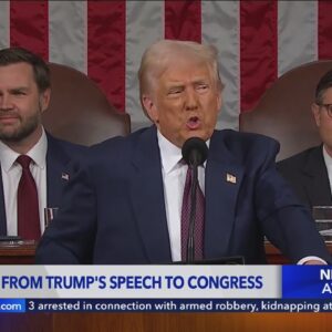 Highlights from President Trump's speech to congress