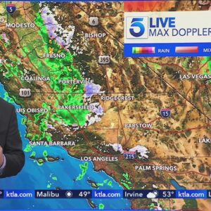 More rain, snow headed to Southern California Thursday