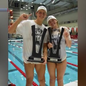 Brother and sister celebrate together as Gauchos swim teams win Big West