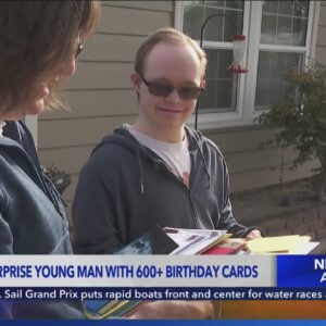 Neighbors surprise beloved Long Beach community member with 600+ birthday cards