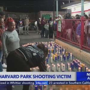 Vigil held for Harvard Park shooting victim