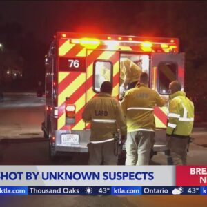 Woman shot by unknown masked suspects in the San Fernando Valley: LAPD 